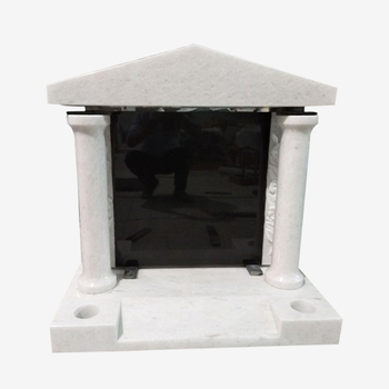 Good Quality High Polish White Marble Temple Shape Monument