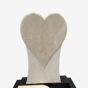 Popular Love Shaped Polished Tombstone