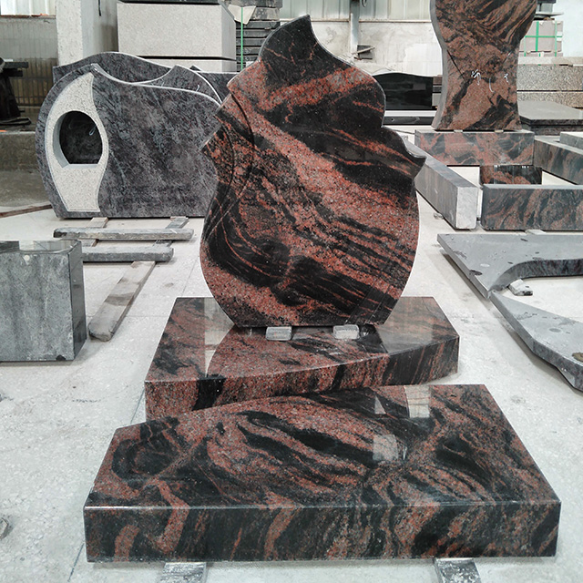 Popular Love Shaped Polished Tombstone